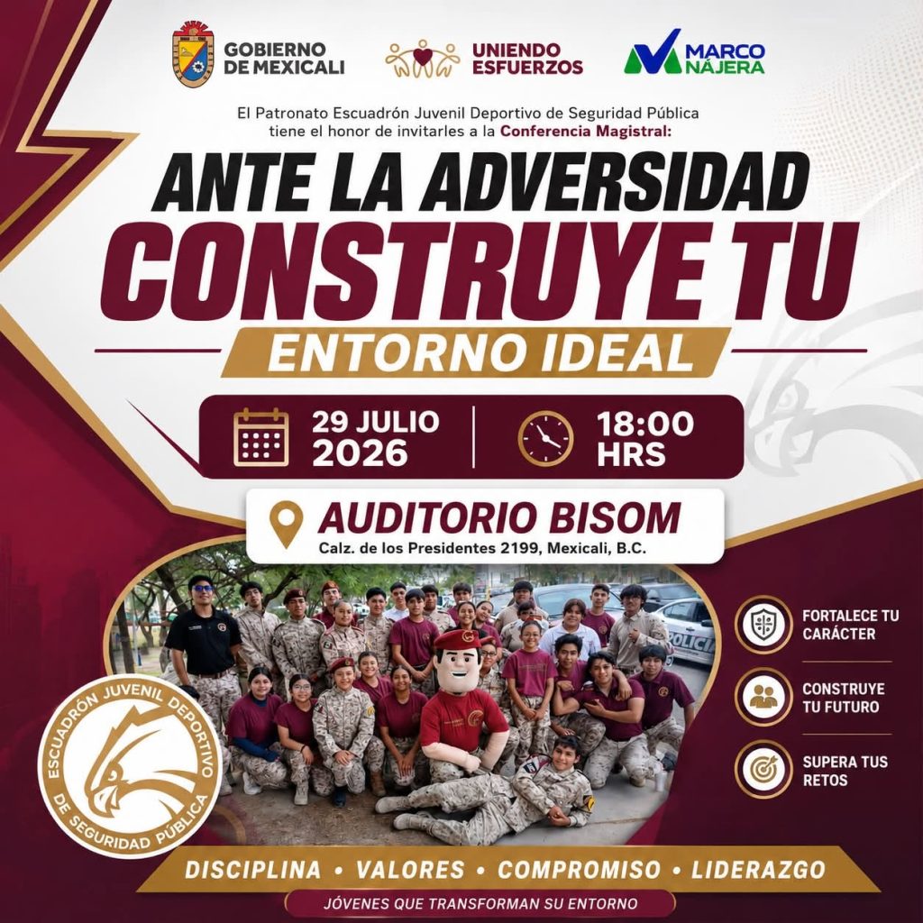 Invitan a conferencia magisterial: «ante la adversidad, construye tu entorno ideal»