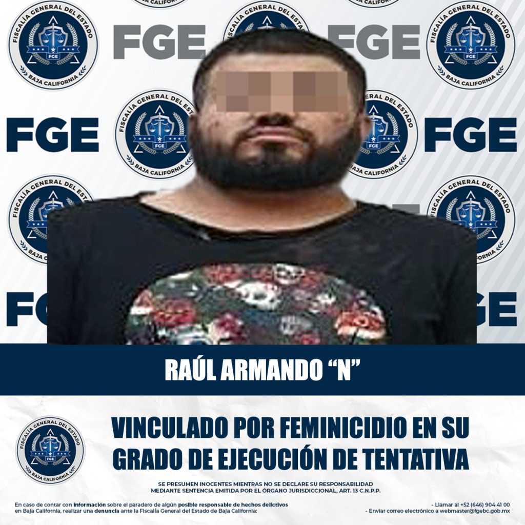 Vinculan a proceso a Raúl Armando N. por feminicidio en grado de intentativa