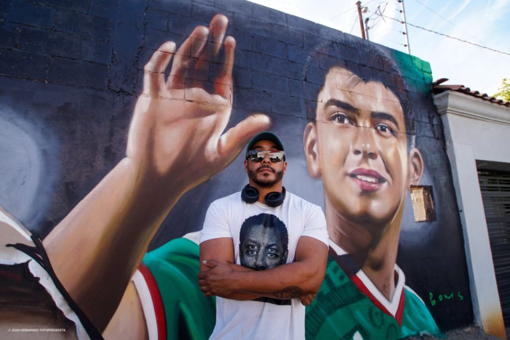 Mural en Mexicali rinde homenaje a «Morita» de la Selección Mexicana