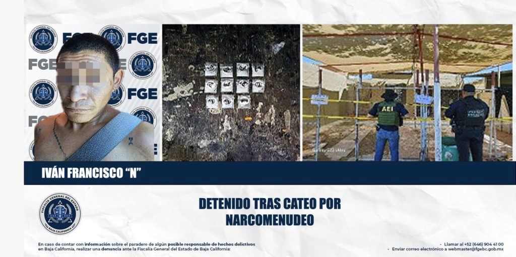 Aseguran metanfetamina y detienen a sujeto en cateo en Hacienda de los Portales III