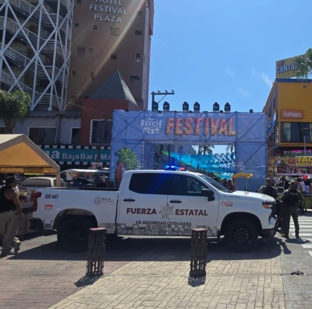 Fuerza Estatal apoya vigilancia en Baja Beach Fest, primer noche en calma