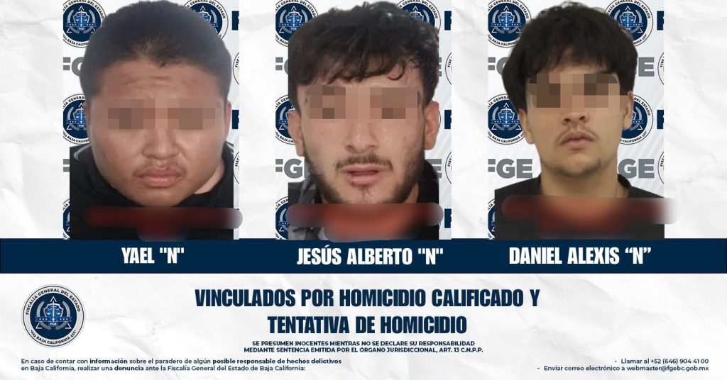 Vinculan a proceso a 3 sujetos implicados en el ataque contra regidora de Tecate y esposo