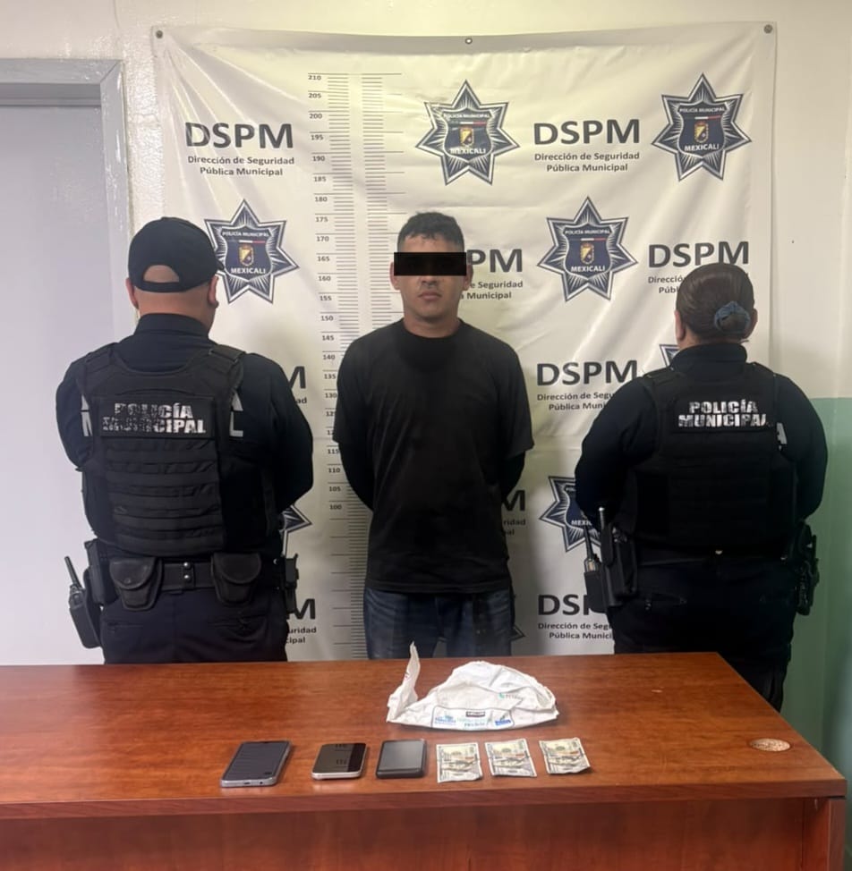 Cae un presunto extorsionado en Plaza Nuevo Mexicali