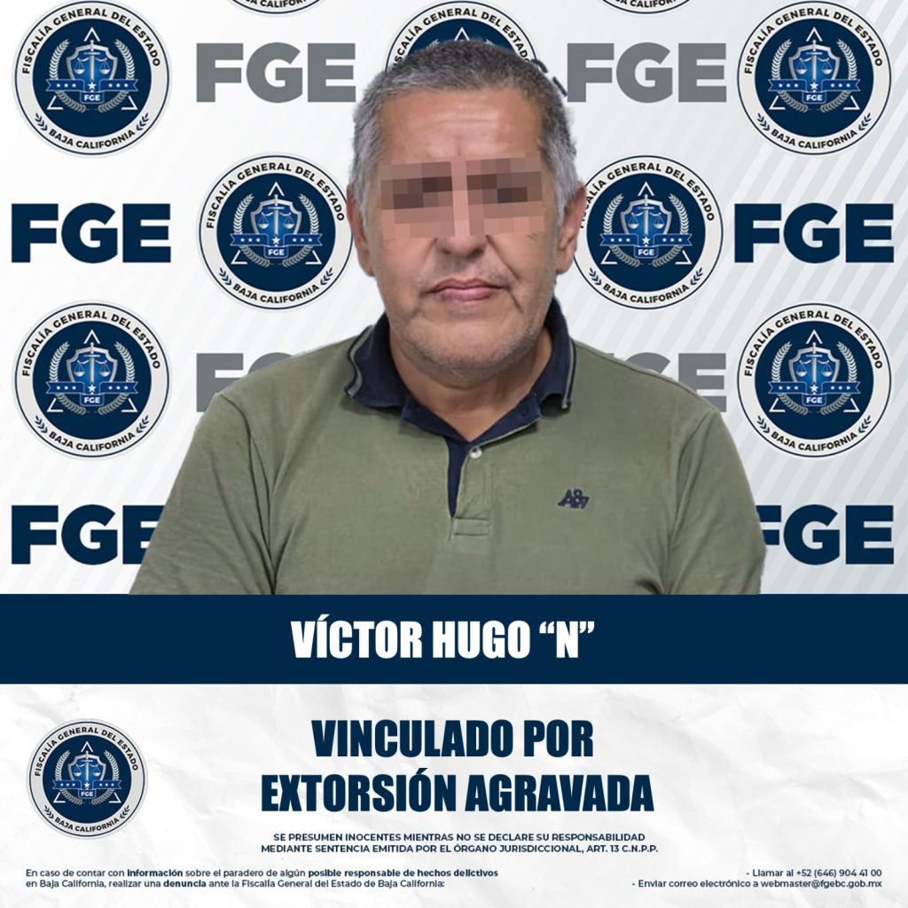 Atrapan a supuesto extorsionador, fue vinculado a proceso y se llama Víctor Hugo N