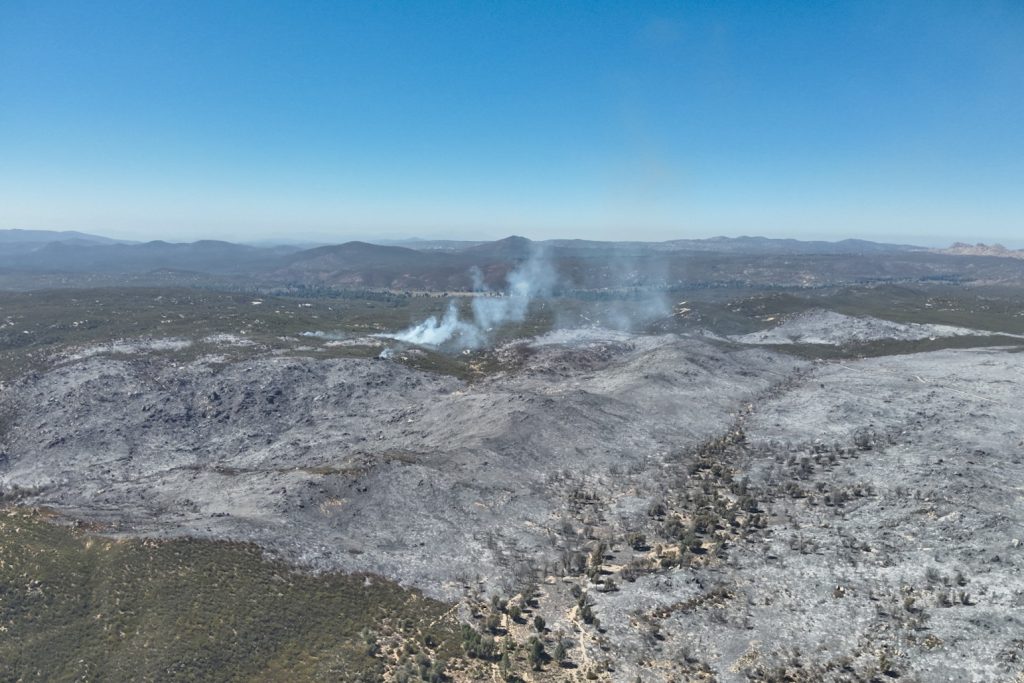 Avanza 60% control de incendio forestal en «Rancho Corte de Madera» en Ensenada