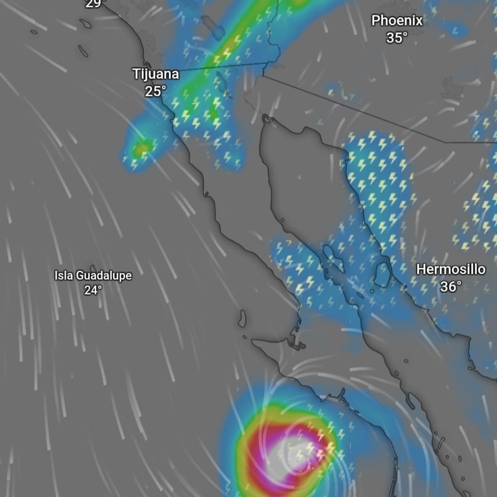 Probables lluvias este fin de semana para Baja California