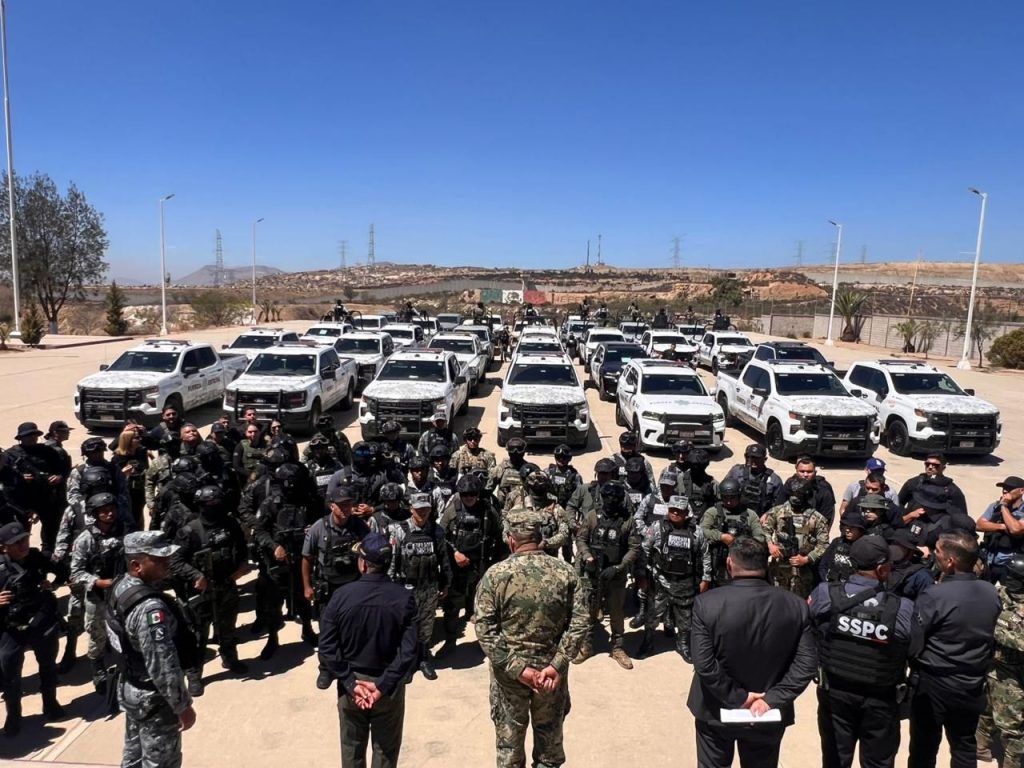 Activan operativo «Cóndor 4» en Tecate con más de 200 elementos de todas las corporaciones
