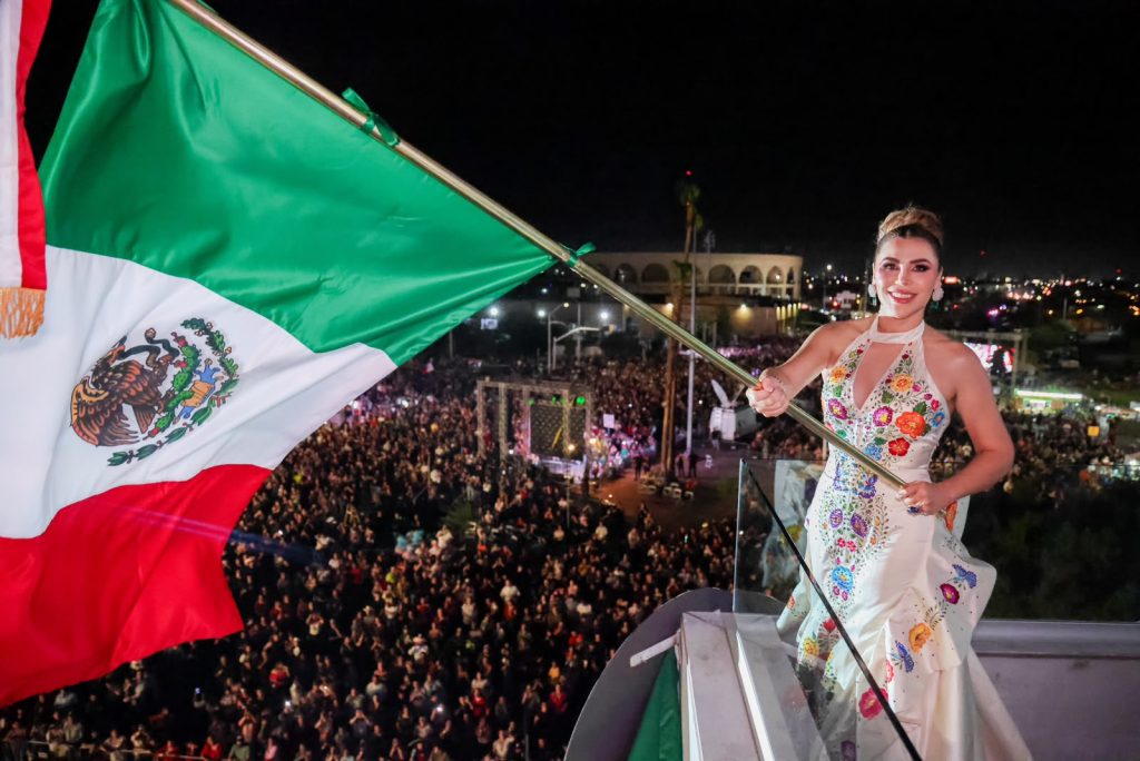 Encabeza Marina del Pilar el último Grito de Independencia de su administración