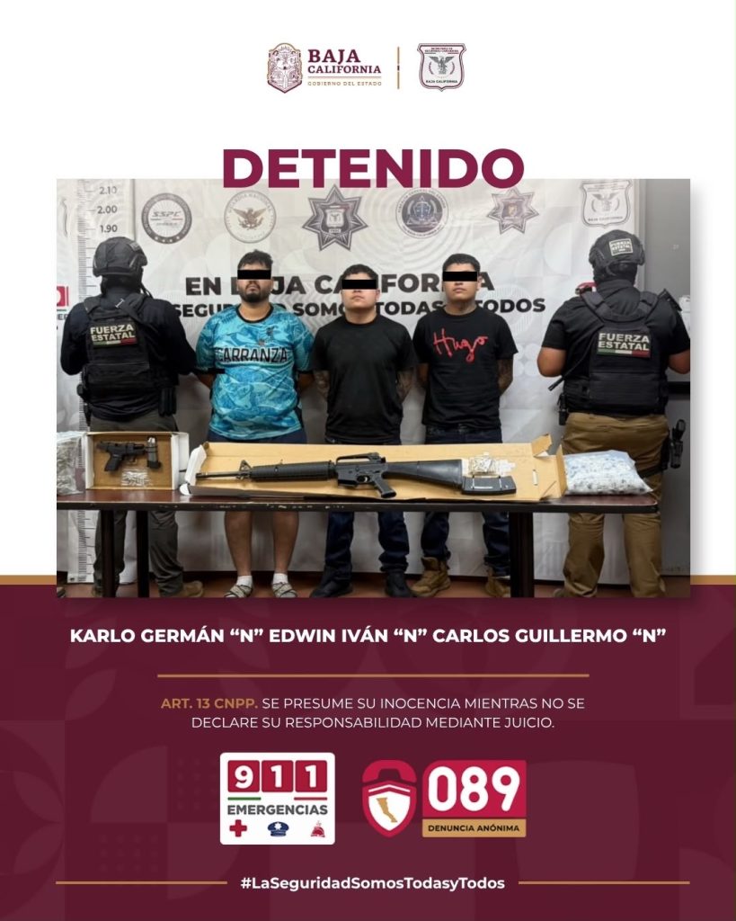 Atrapan a «El Karlitos», junto a 2 cómplices y arma de fuego
