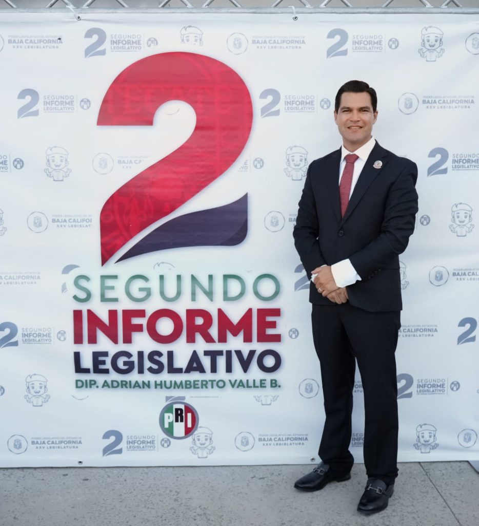 Rindeo informe el dip. Humberto Valle en Tecate