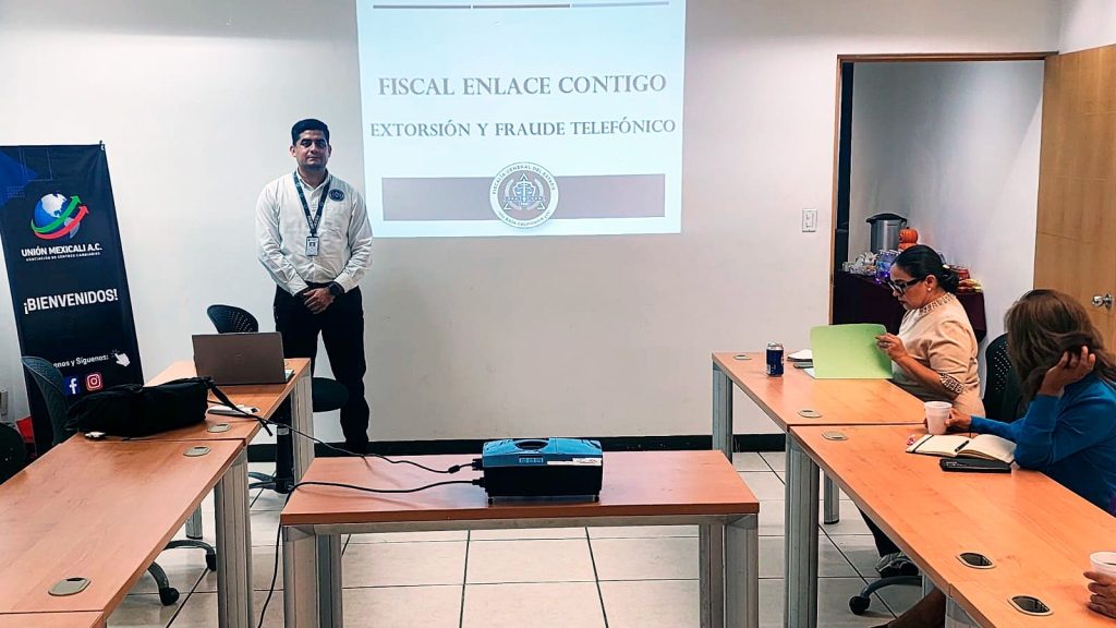 FGE refuerza prevención de extorsión con taller para casas de cambio en Mexicali