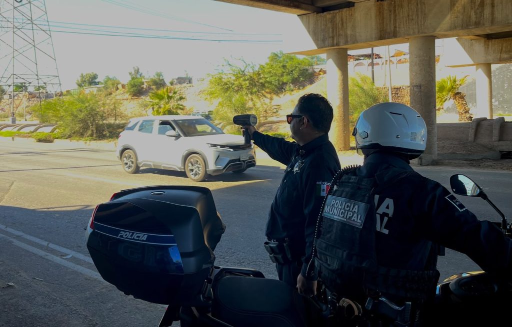 Policía Municipal aplica 83 boletas de infracción por exceso de velocidad en Mexicali
