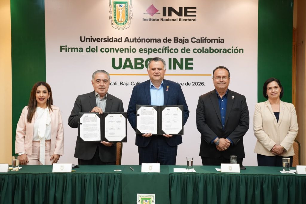 UABC e INE formalizan alianza para impulsar la cultura democrática