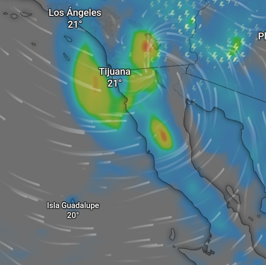Advierten sobre lluvias y vientos fuertes por huracán Rachel