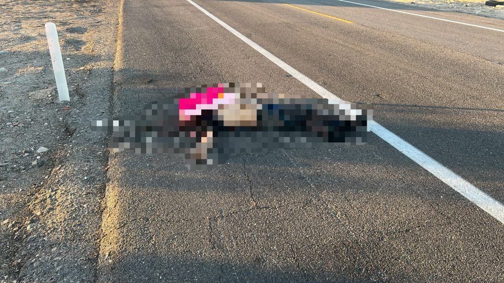 Dejan cuerpo con mensaje sobre carretera San Felipe