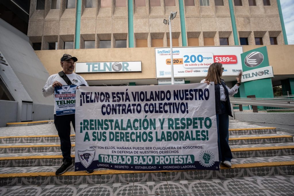 Trabajadores de Telnor amenazan con huelga este 31 de octubre en Tijuana